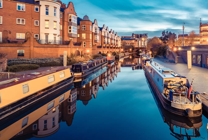 Birmingham England Canals