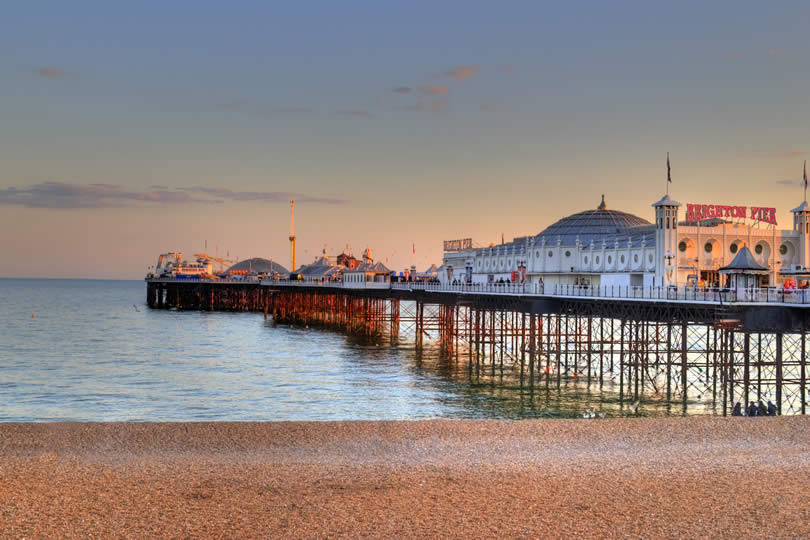 Brighton Pier in England UK