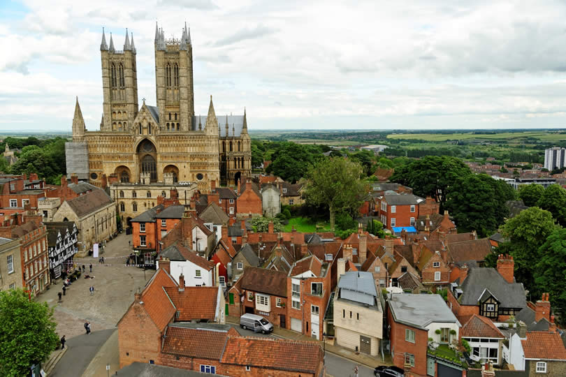 Lincoln Cathedral and city centre