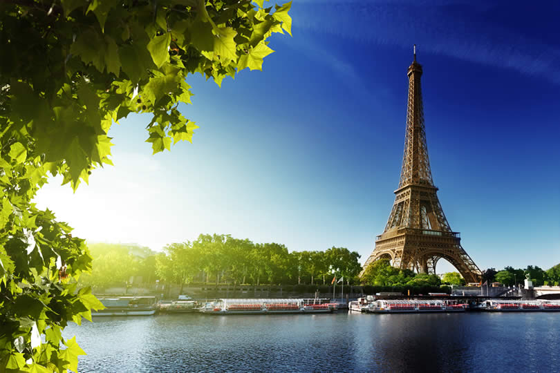 Paris Eiffel Tower in Spring
