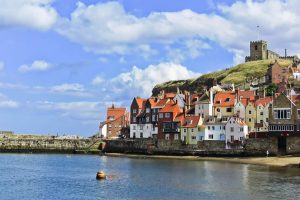 Whitby Harbour in England