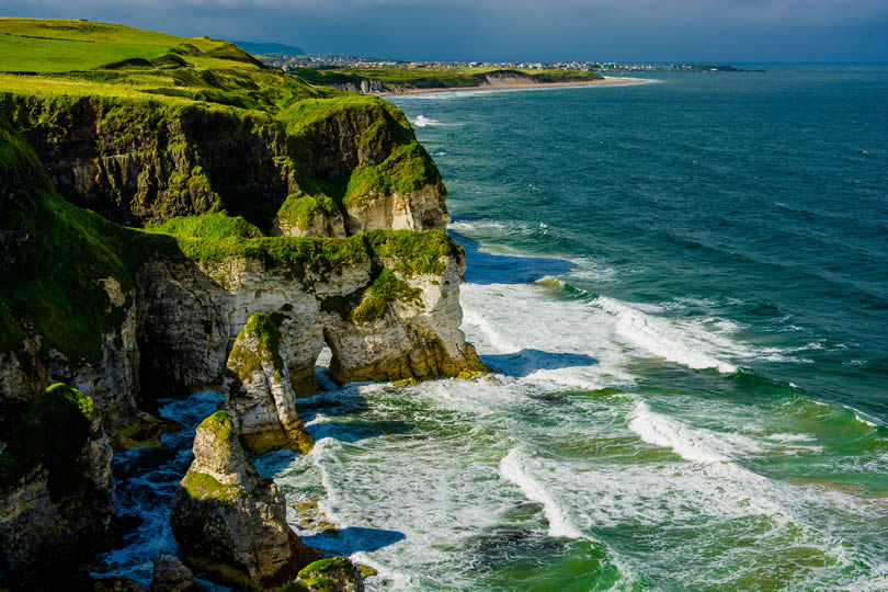 Cliffs near Portrush in Northern Ireland