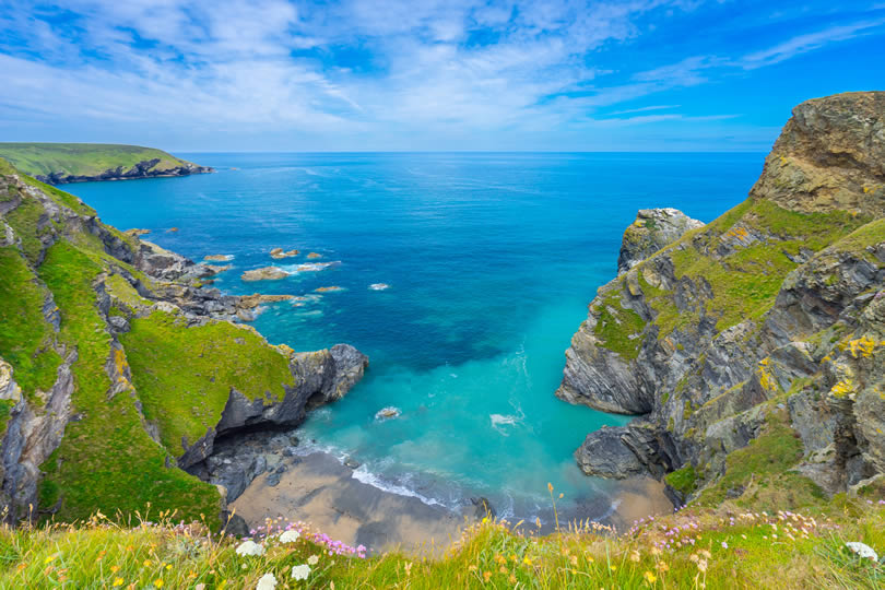 South Devon Coast in England