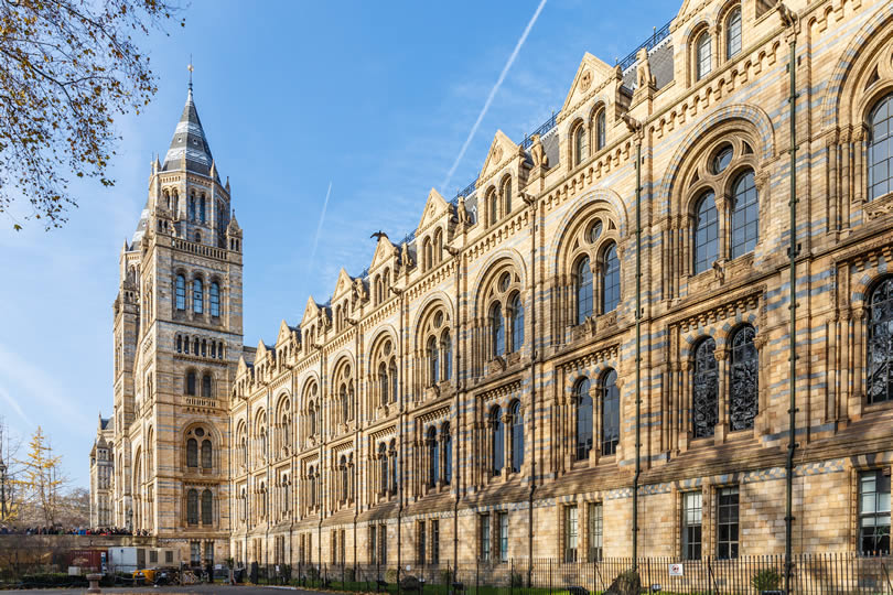 Natural History Museum in London England