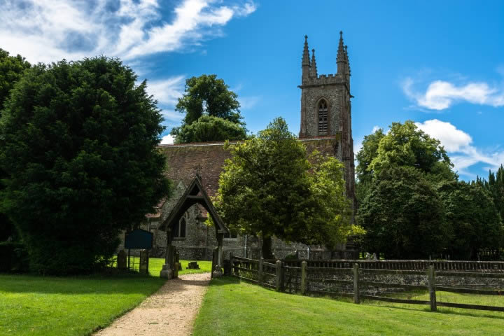 Chawton church in Hampshire
