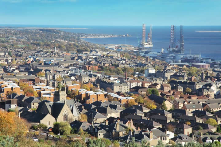 Overview of Dundee city